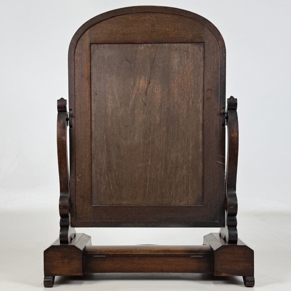 Antique 19th Century Victorian Dressing Mirror In Mahogany View VII