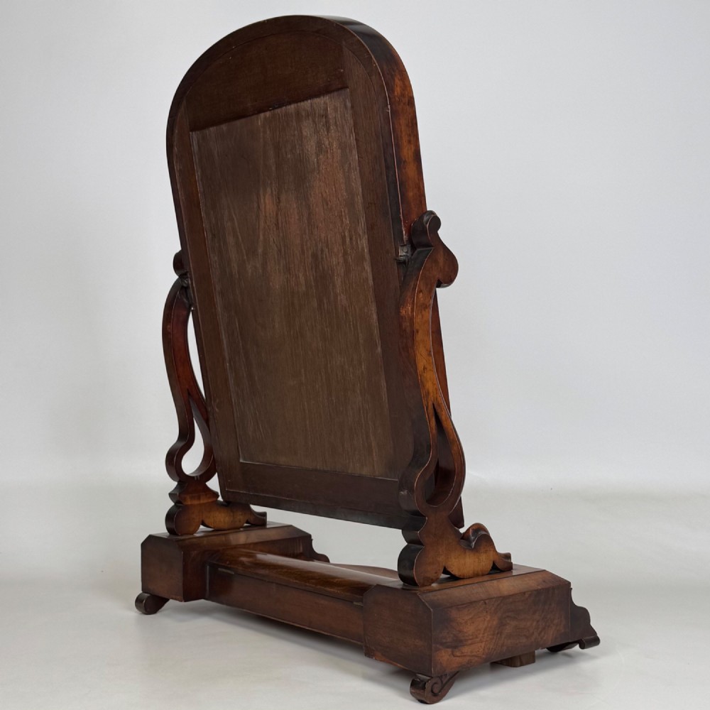 Antique 19th Century Victorian Dressing Mirror In Mahogany View VIII