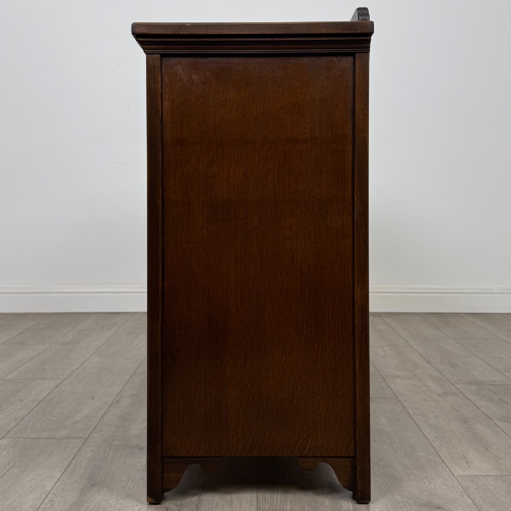 Antique 20th Century Good Quality Sideboard In Oak View IV