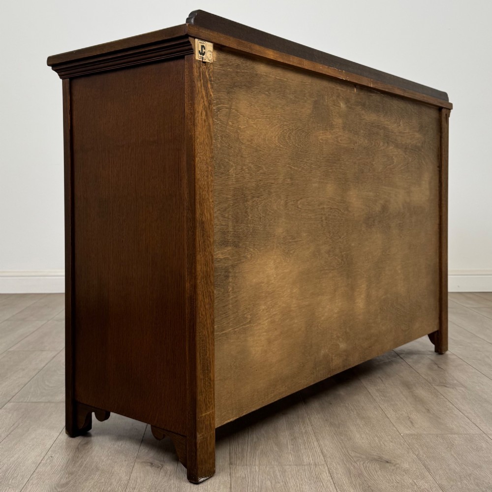 Antique 20th Century Good Quality Sideboard In Oak View V