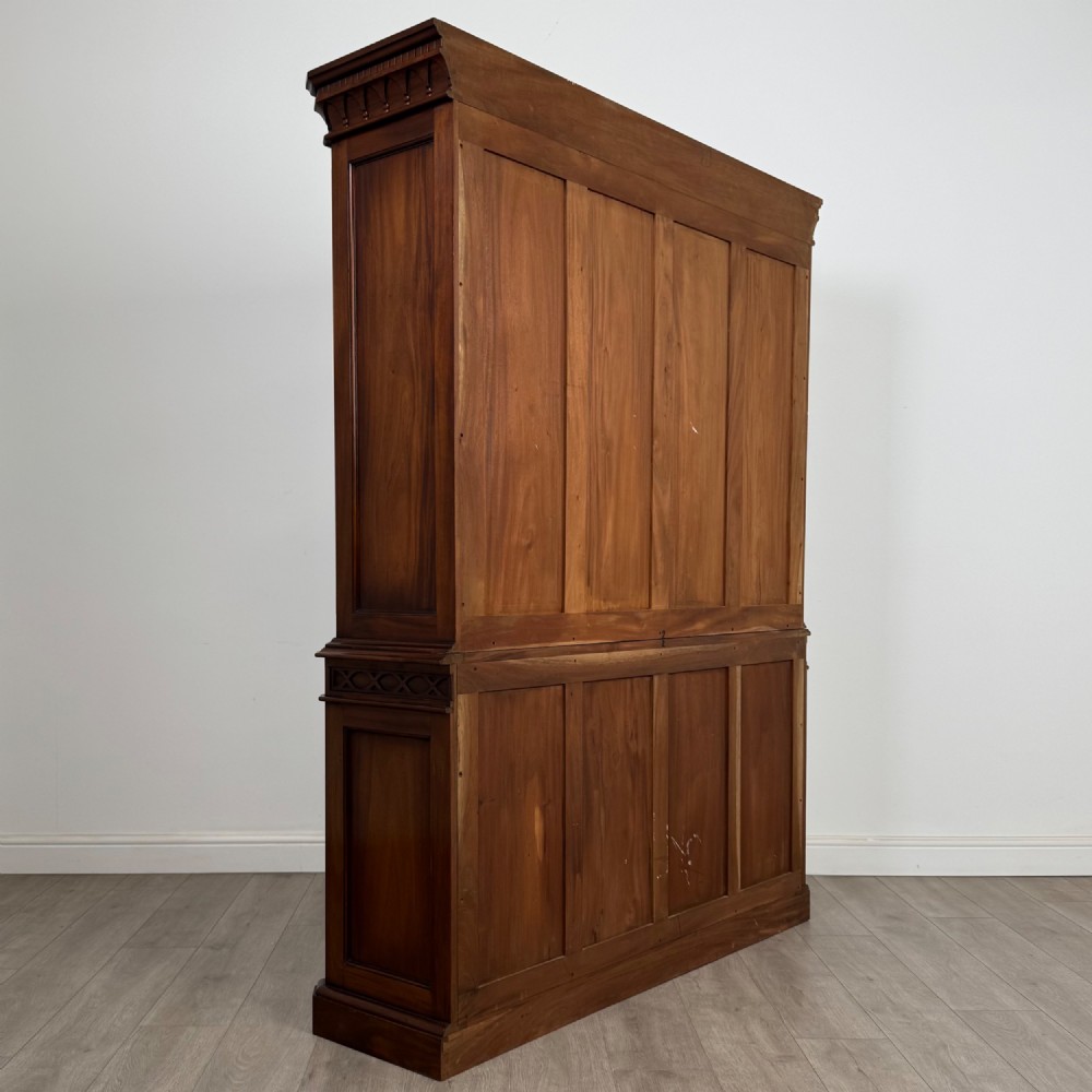 Antique 20th Century Large Mahogany Bookcase View V