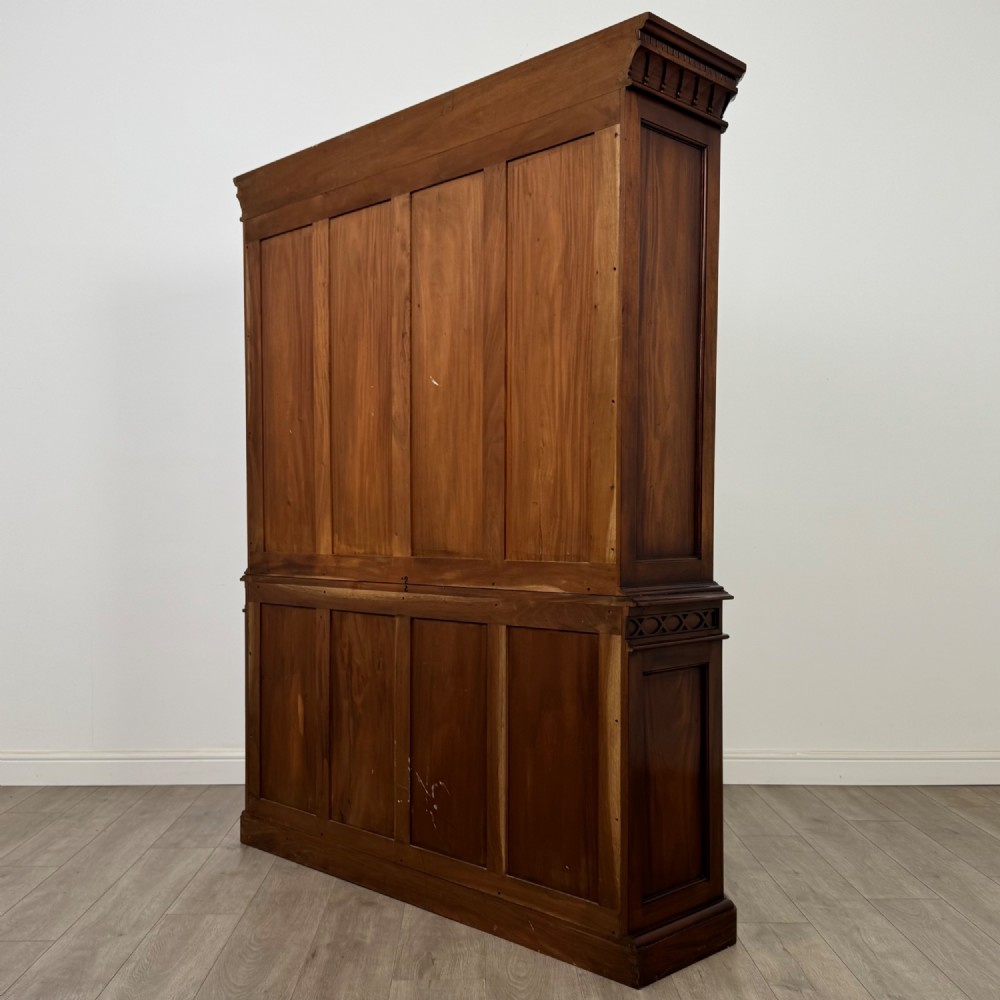 Antique 20th Century Large Mahogany Bookcase View VII