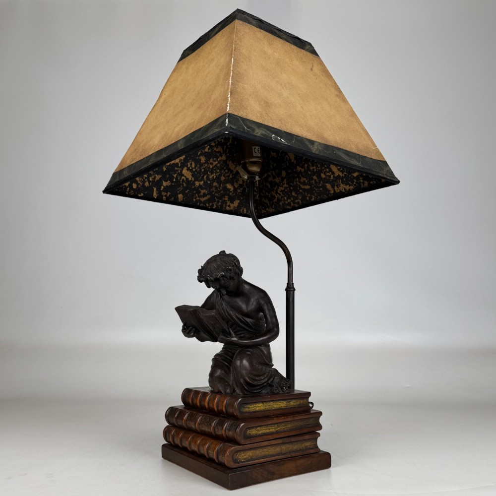 Antique 19th Century Decorative Bronze Table Lamp