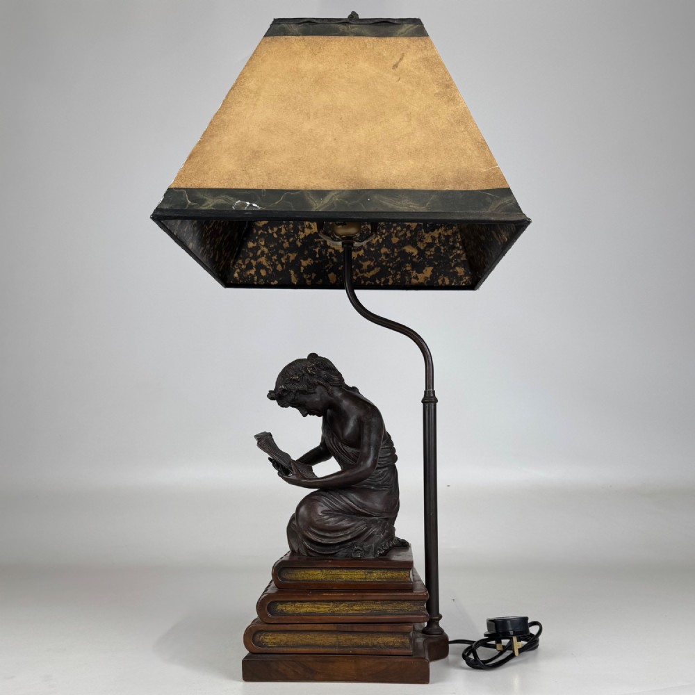 Antique 19th Century Decorative Bronze Table Lamp View III