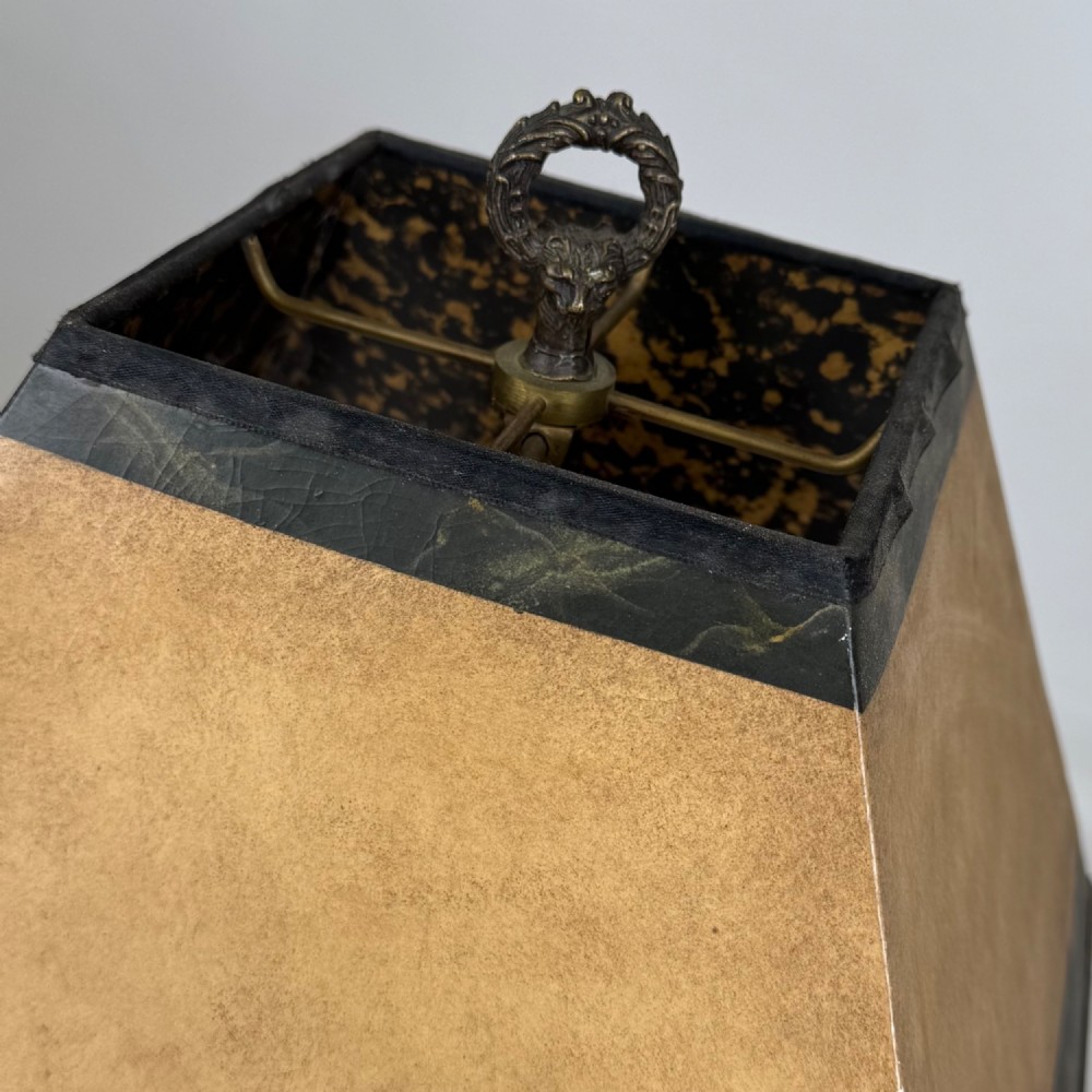 Antique 19th Century Decorative Bronze Table Lamp View XII