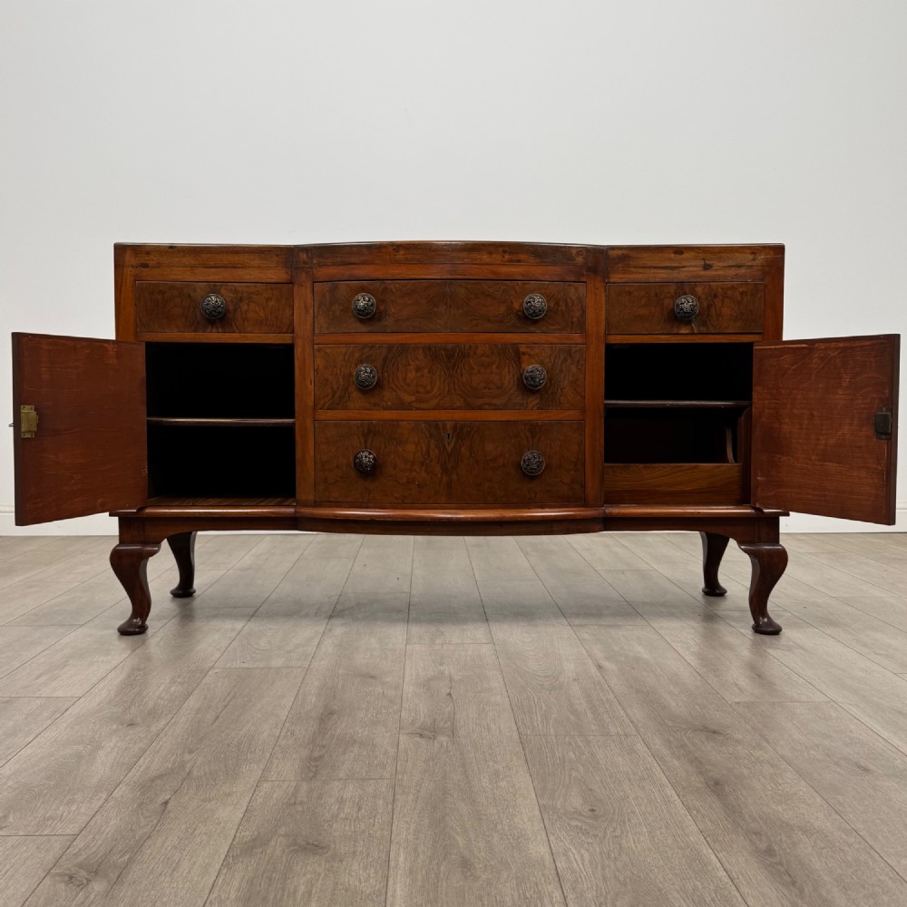 Antique 20th Century Sideboard In Burr Walnut View II