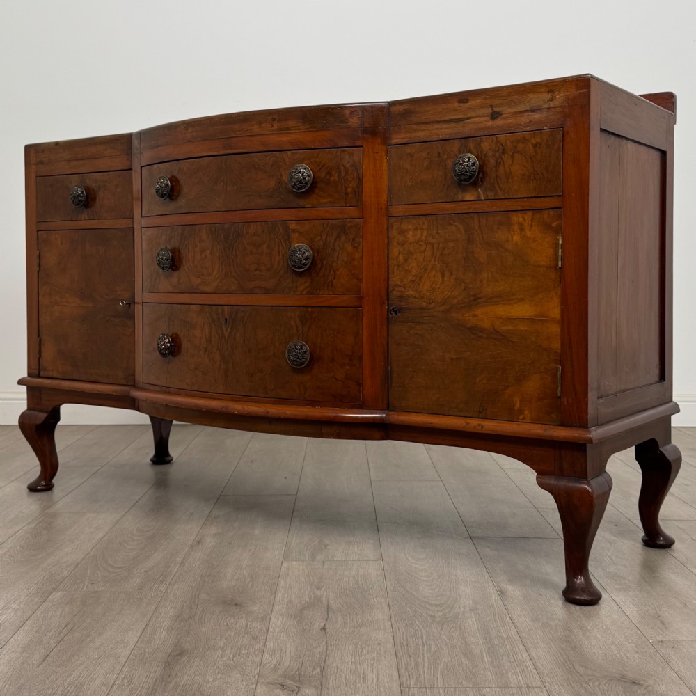 Antique 20th Century Sideboard In Burr Walnut View III