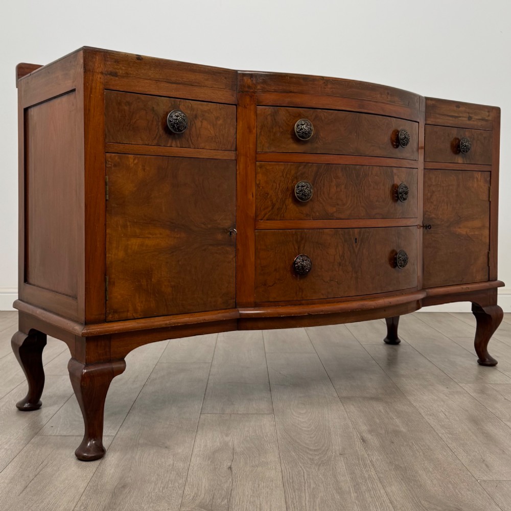 Antique 20th Century Sideboard In Burr Walnut View IX