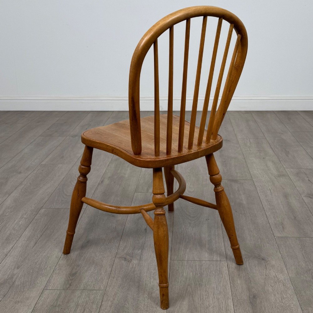 Antique 20th Century Set Of 6 Ash Windsor Dining Chairs View III