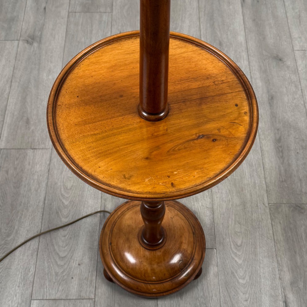 Antique 19th Century Floor Standing Lamp In Mahogany View V
