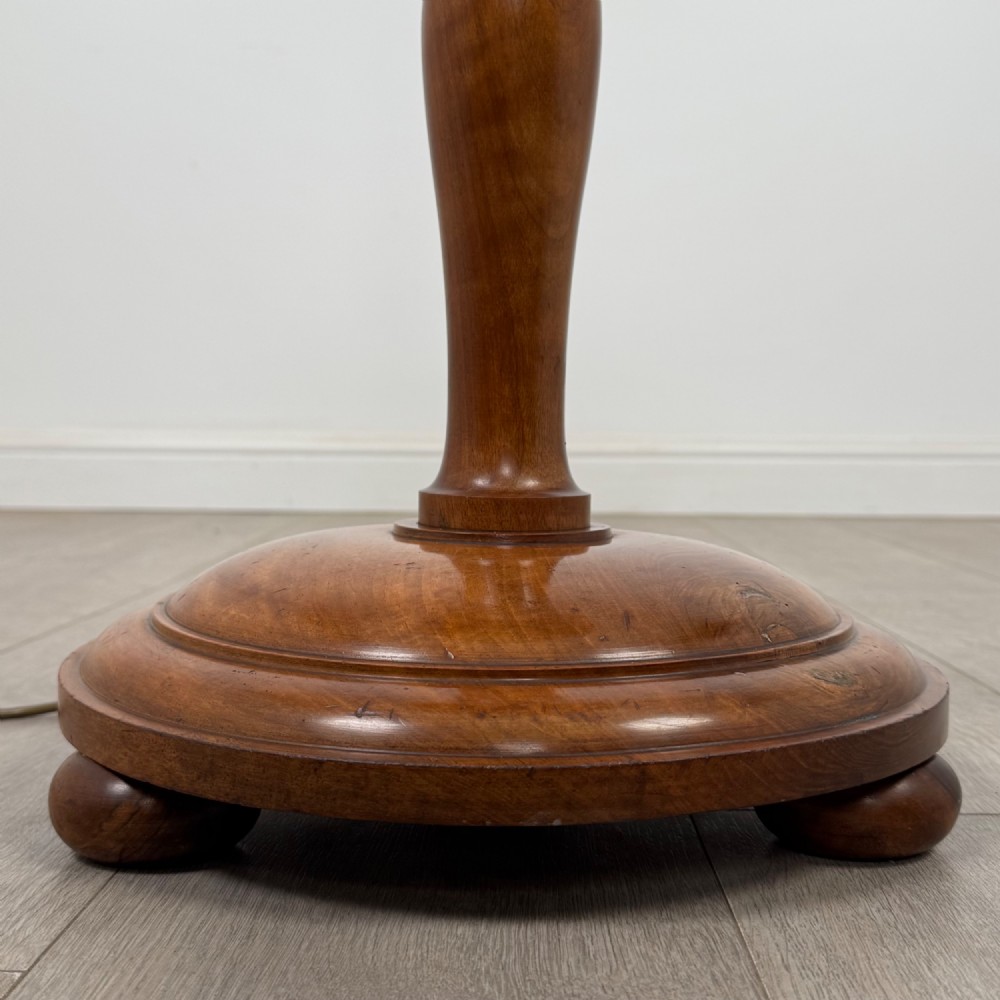 Antique 19th Century Floor Standing Lamp In Mahogany View VI