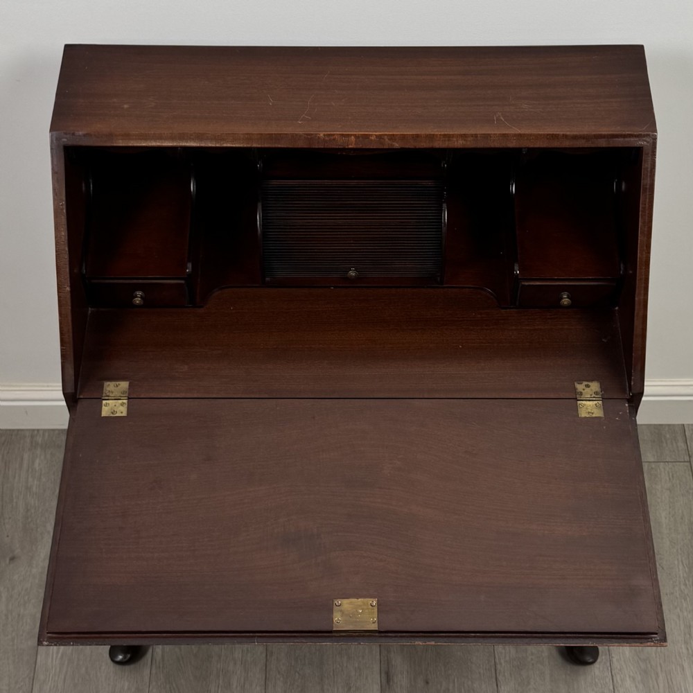 Antique 20th Century Good Quality Bureau In Mahogany View XI