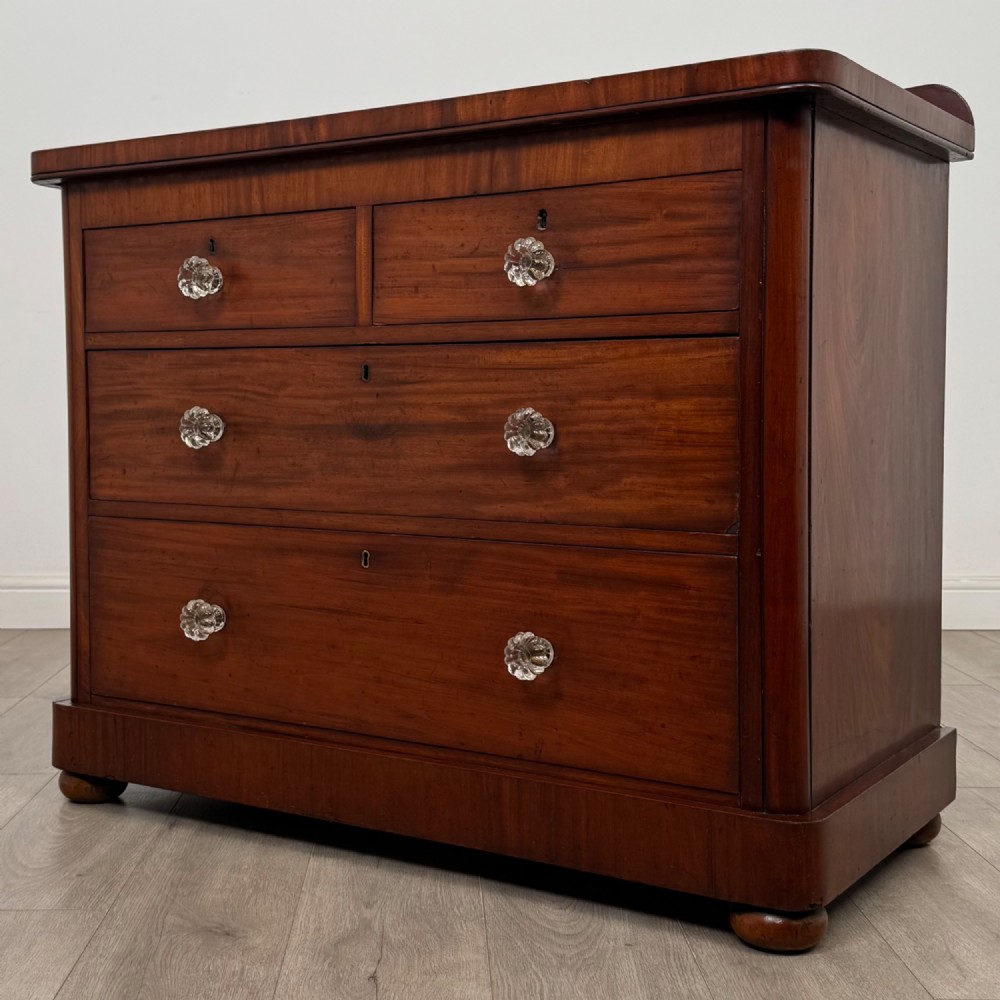 Antique 19th Century Victorian Chest Of Drawers In Mahogany View II