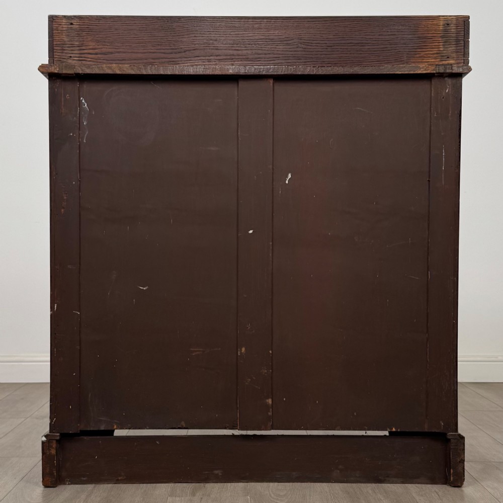 Antique 19th Century Victorian Chest Of Drawers In Oak View V