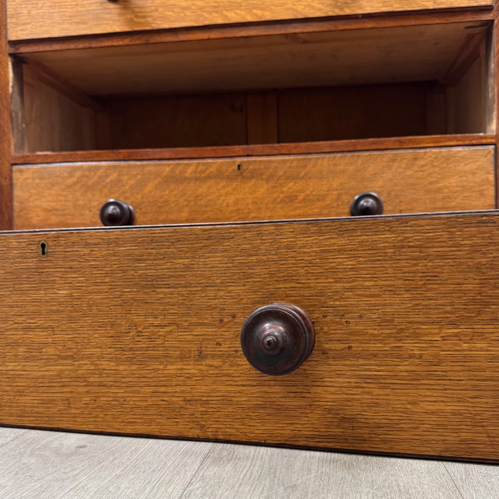 Antique 19th Century Victorian Chest Of Drawers In Oak View XI