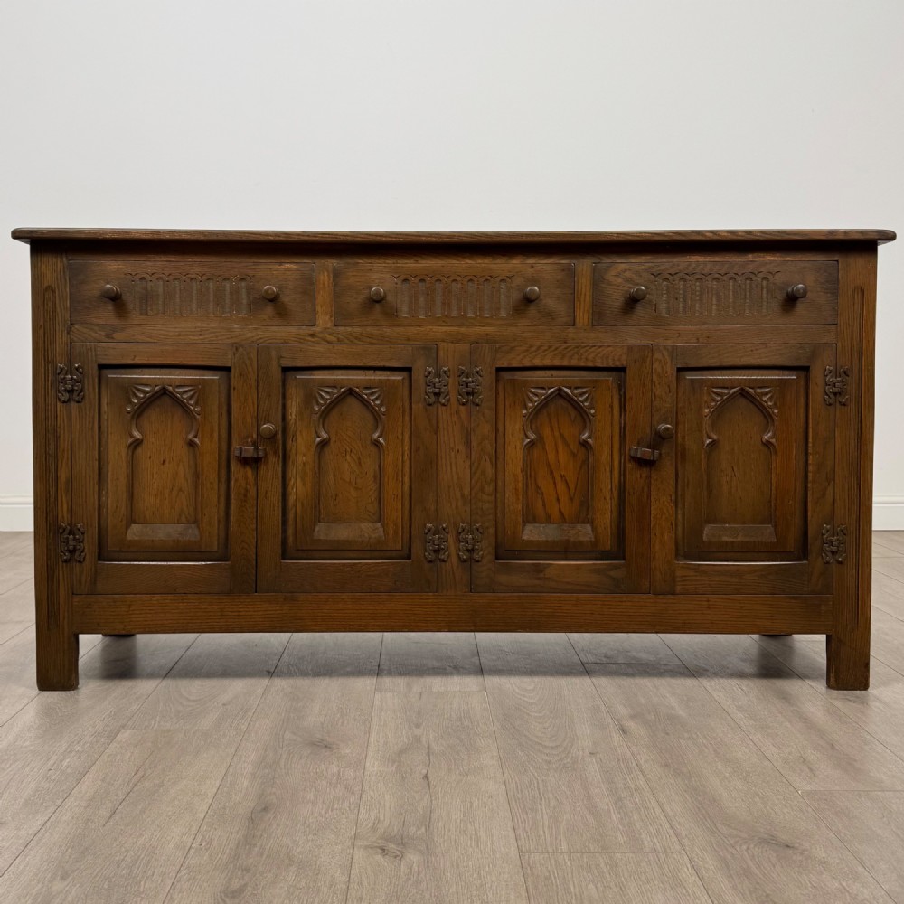 Antique 20th Century Good Quality Sideboard In Oak