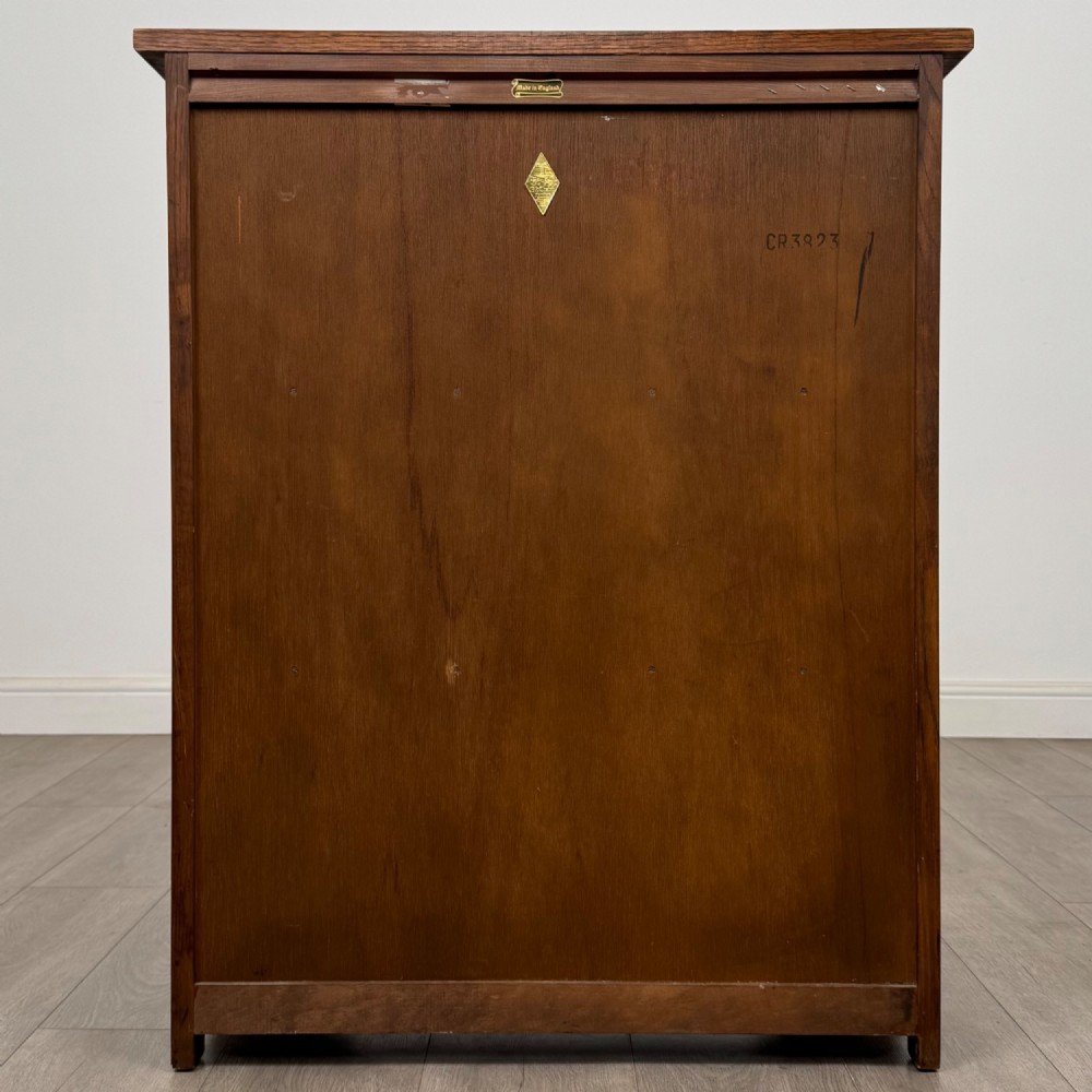 Antique 20th Century Open Bookcase In Oak View VI