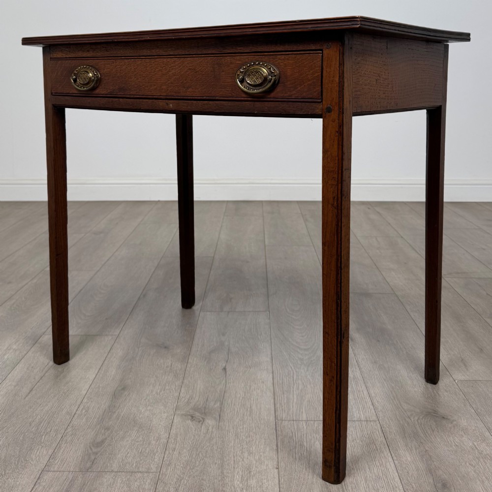 Antique 18th Century Small Georgian Writing Table In Oak View II