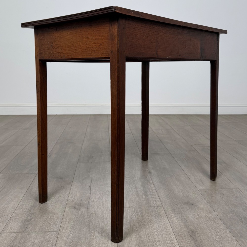 Antique 18th Century Small Georgian Writing Table In Oak View IV