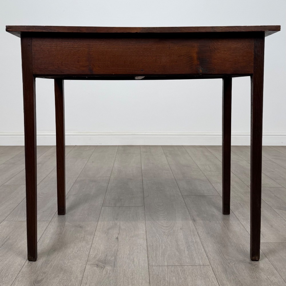 Antique 18th Century Small Georgian Writing Table In Oak View V