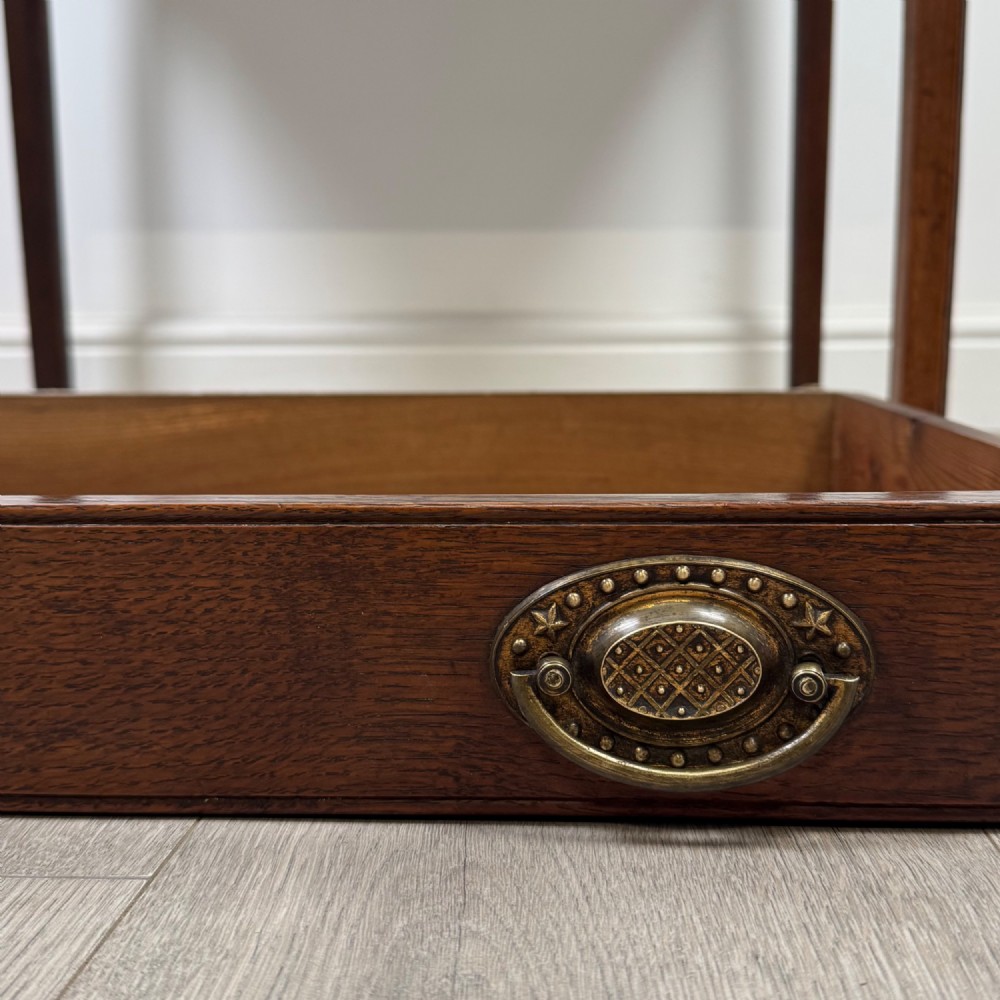 Antique 18th Century Small Georgian Writing Table In Oak View XI
