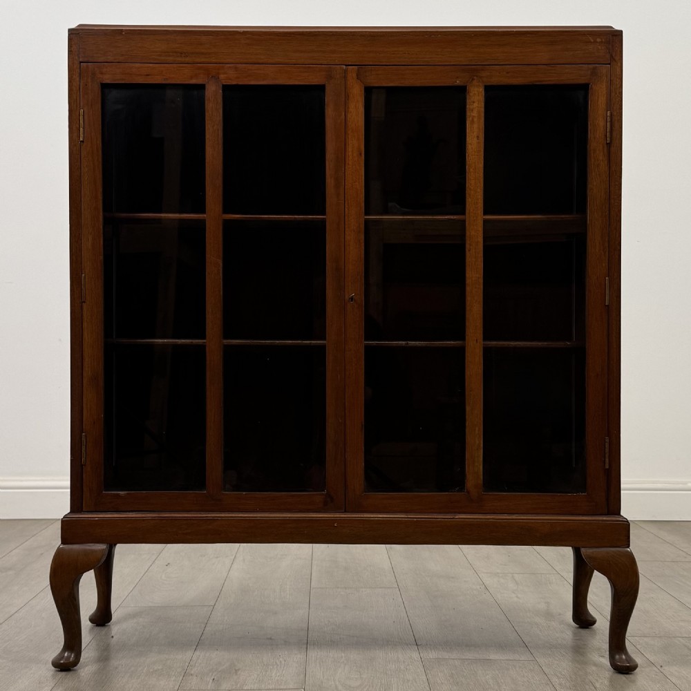 Antique 20th Century Small Mahogany Display Cabinet