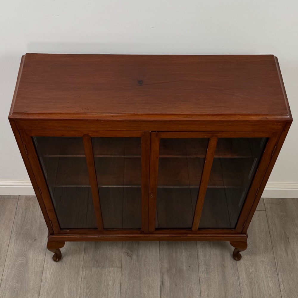 Antique 20th Century Small Mahogany Display Cabinet View X