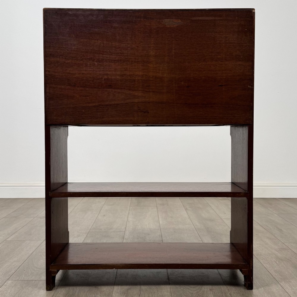Antique 19th Century Campaign Style Bureau In Mahogany View VII
