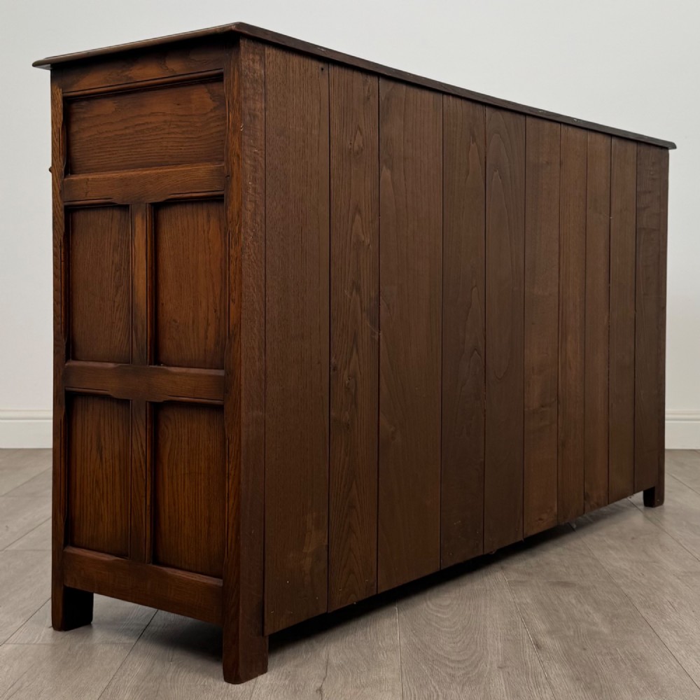 Antique 20th Century Jacobean Style Sideboard In Oak View V