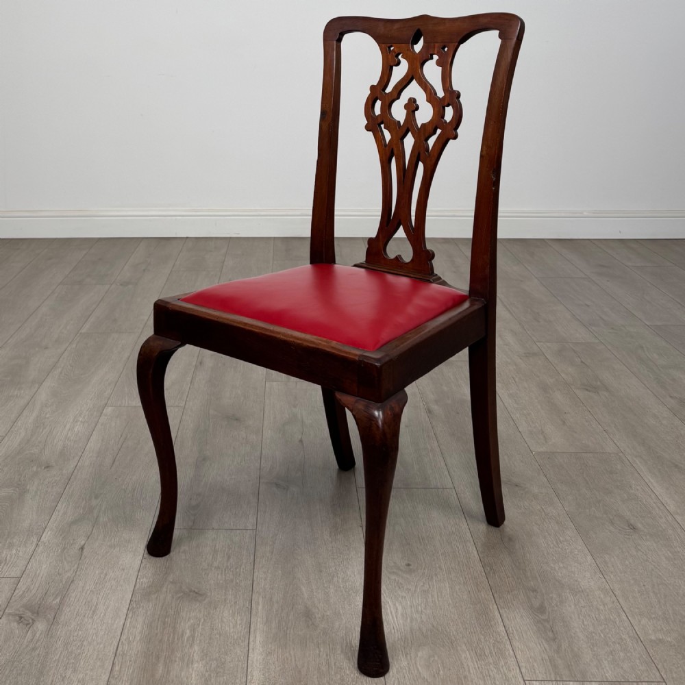 Antique 19th Century Set Of 8 Chippendale Style Dining Chairs View III
