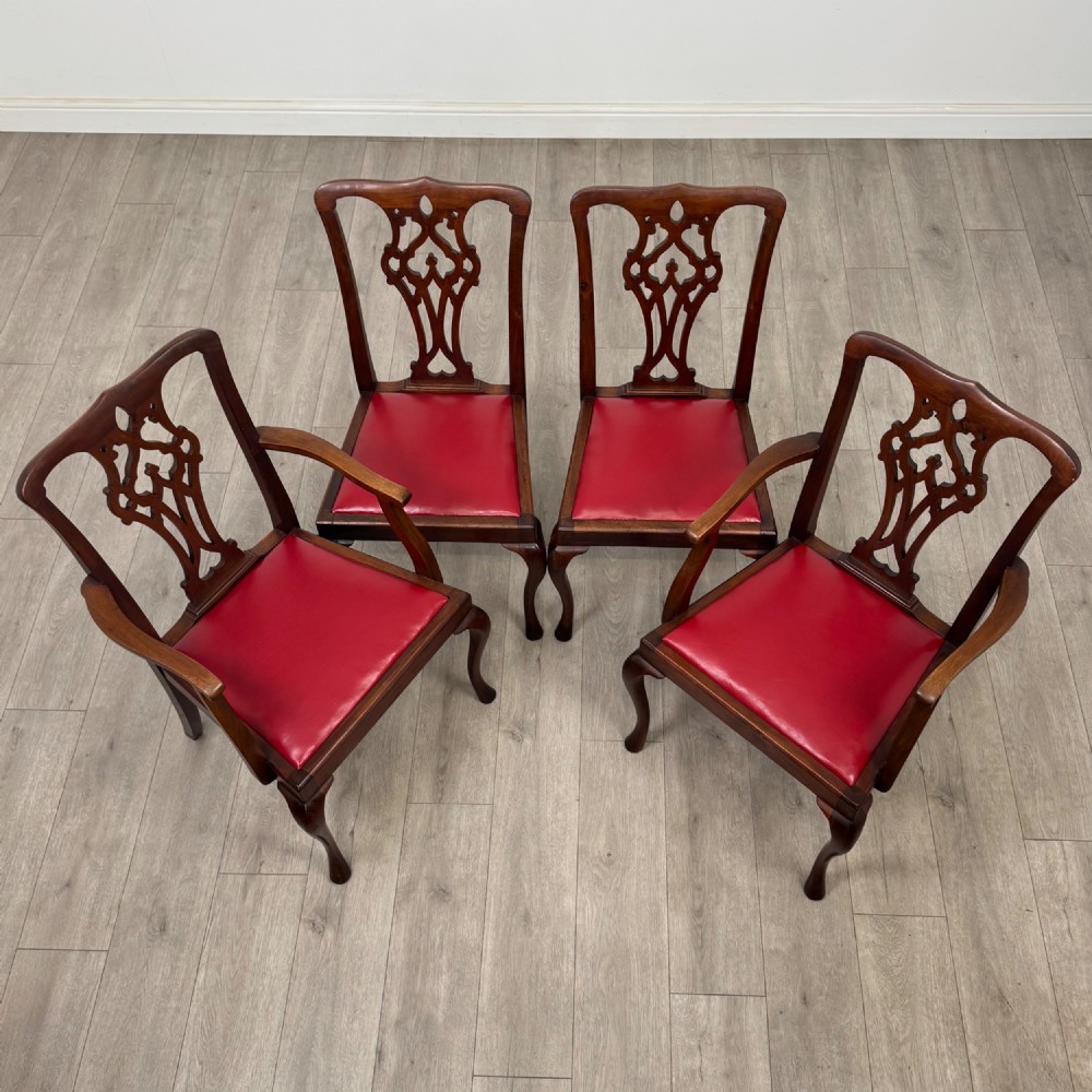 Antique 19th Century Set Of 8 Chippendale Style Dining Chairs View VIII