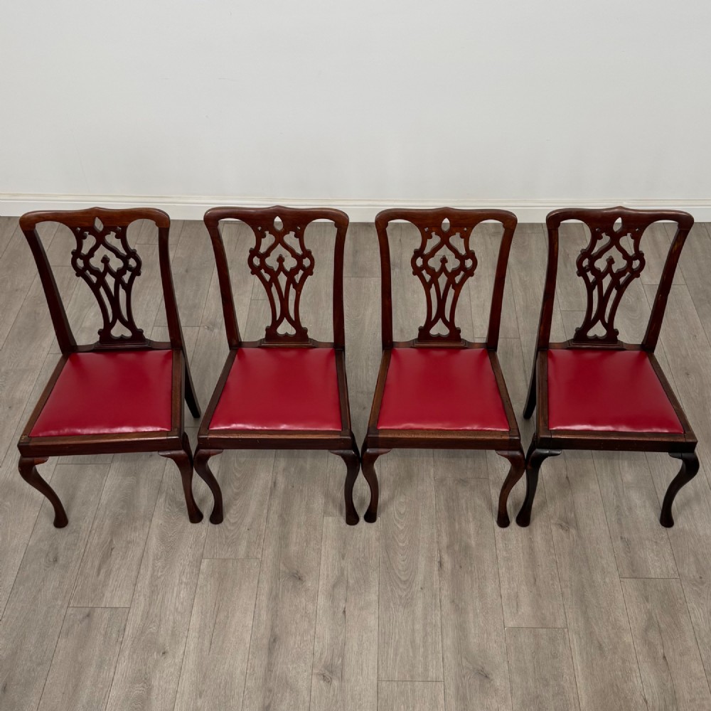Antique 19th Century Set Of 8 Chippendale Style Dining Chairs View IX