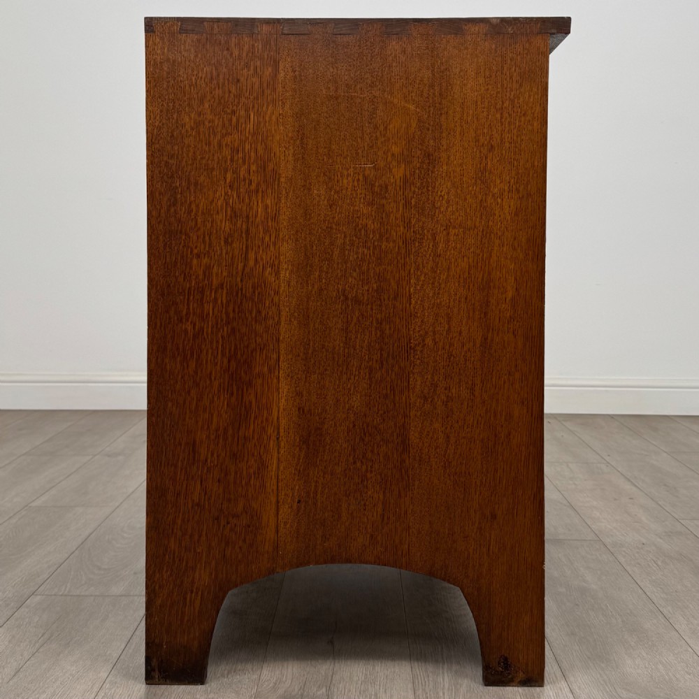 Antique 19th Century Oak Chest Of Drawers By Heals Of London View III
