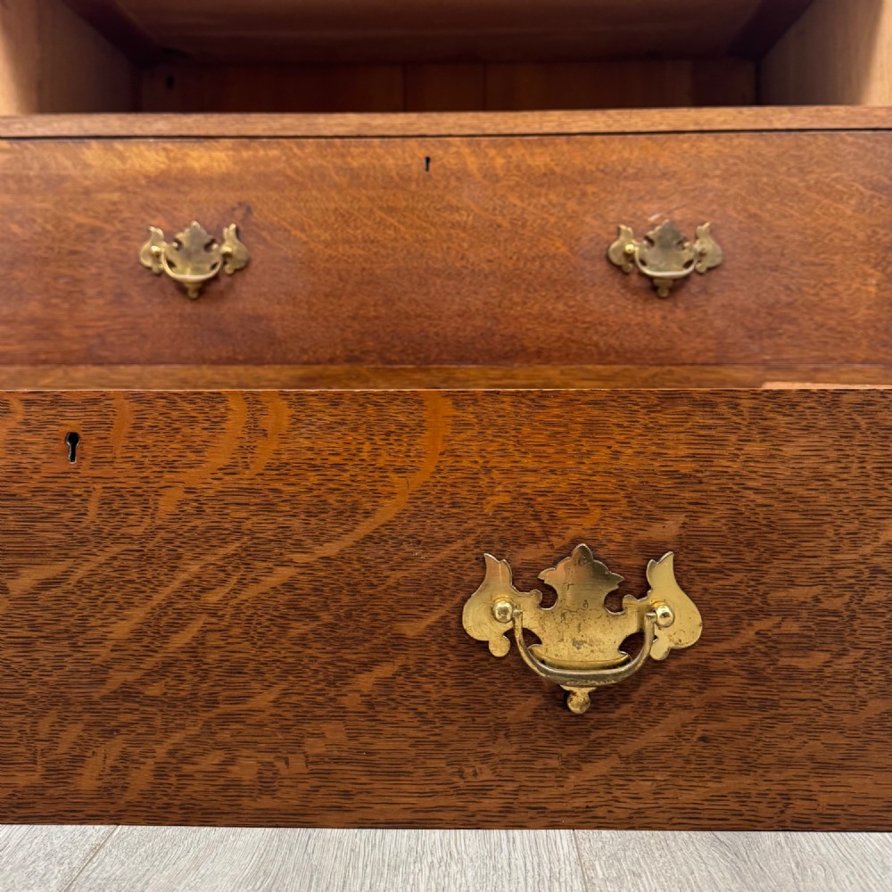 Antique 19th Century Oak Chest Of Drawers By Heals Of London View XI