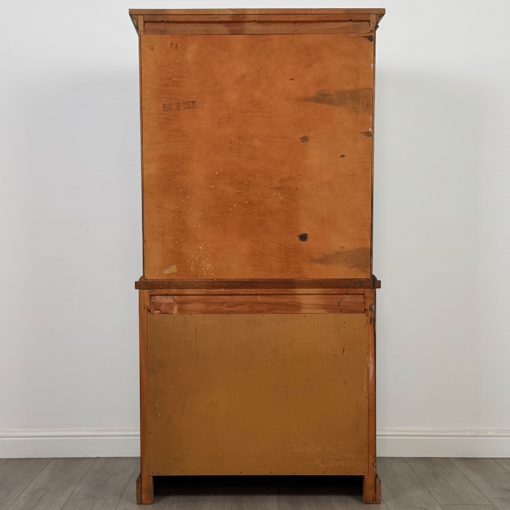 Antique 20th Century Glazed Bookcase In Mahogany View VII