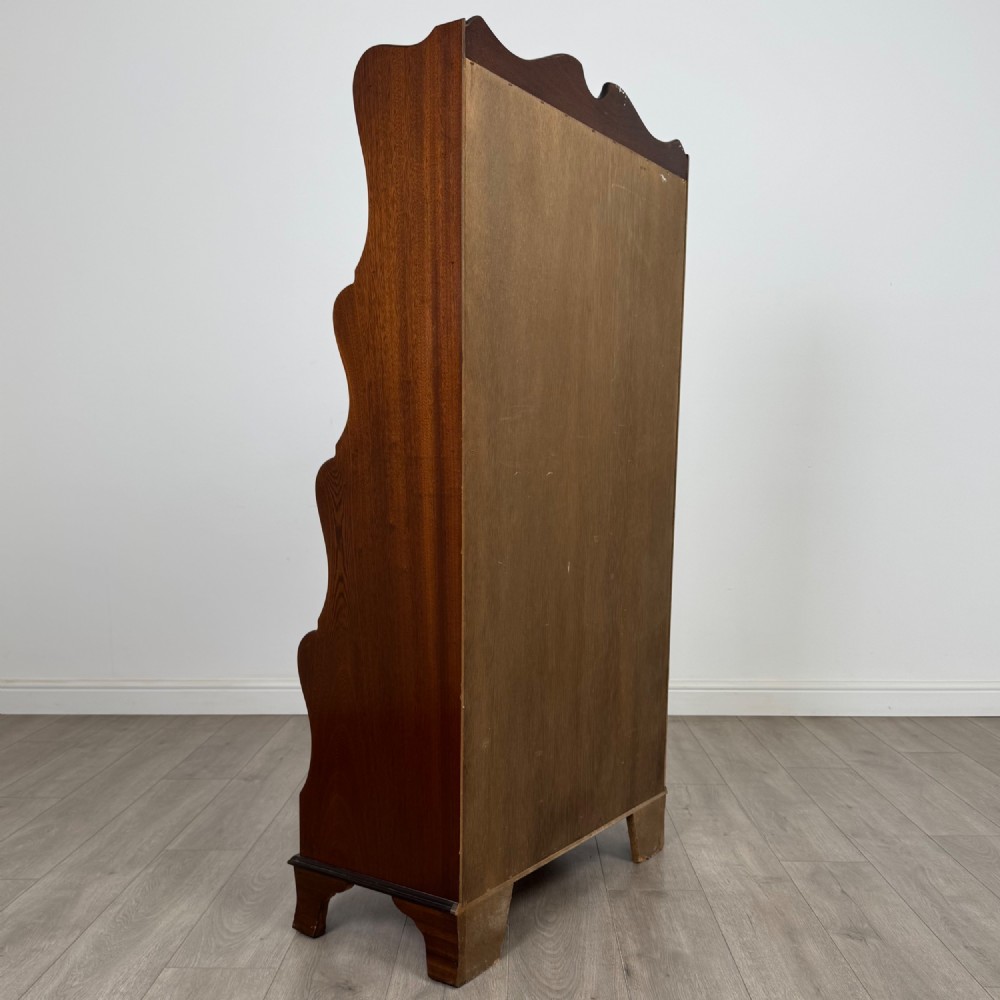 Antique 20th Century Waterfall Bookcase In Mahogany View V