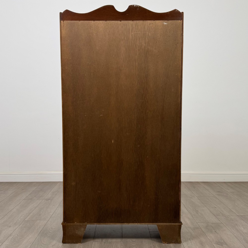 Antique 20th Century Waterfall Bookcase In Mahogany View VI