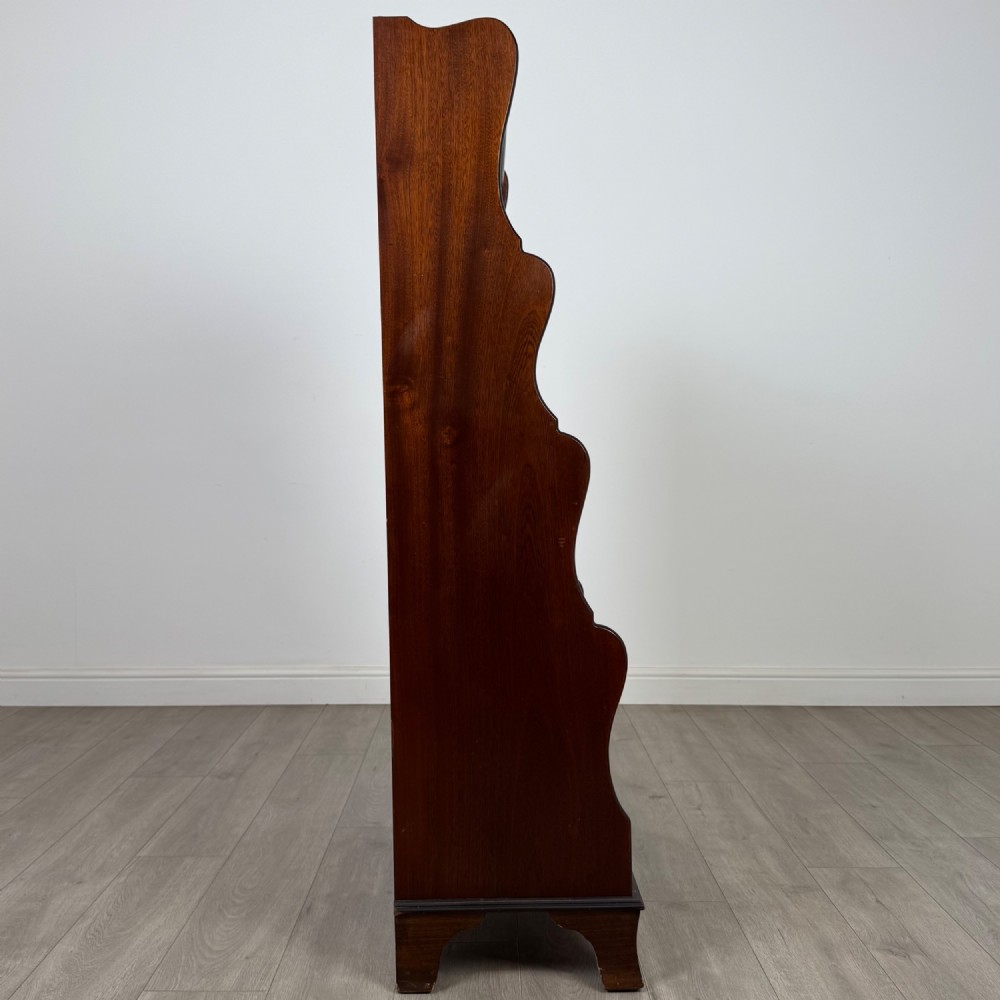Antique 20th Century Waterfall Bookcase In Mahogany View VIII