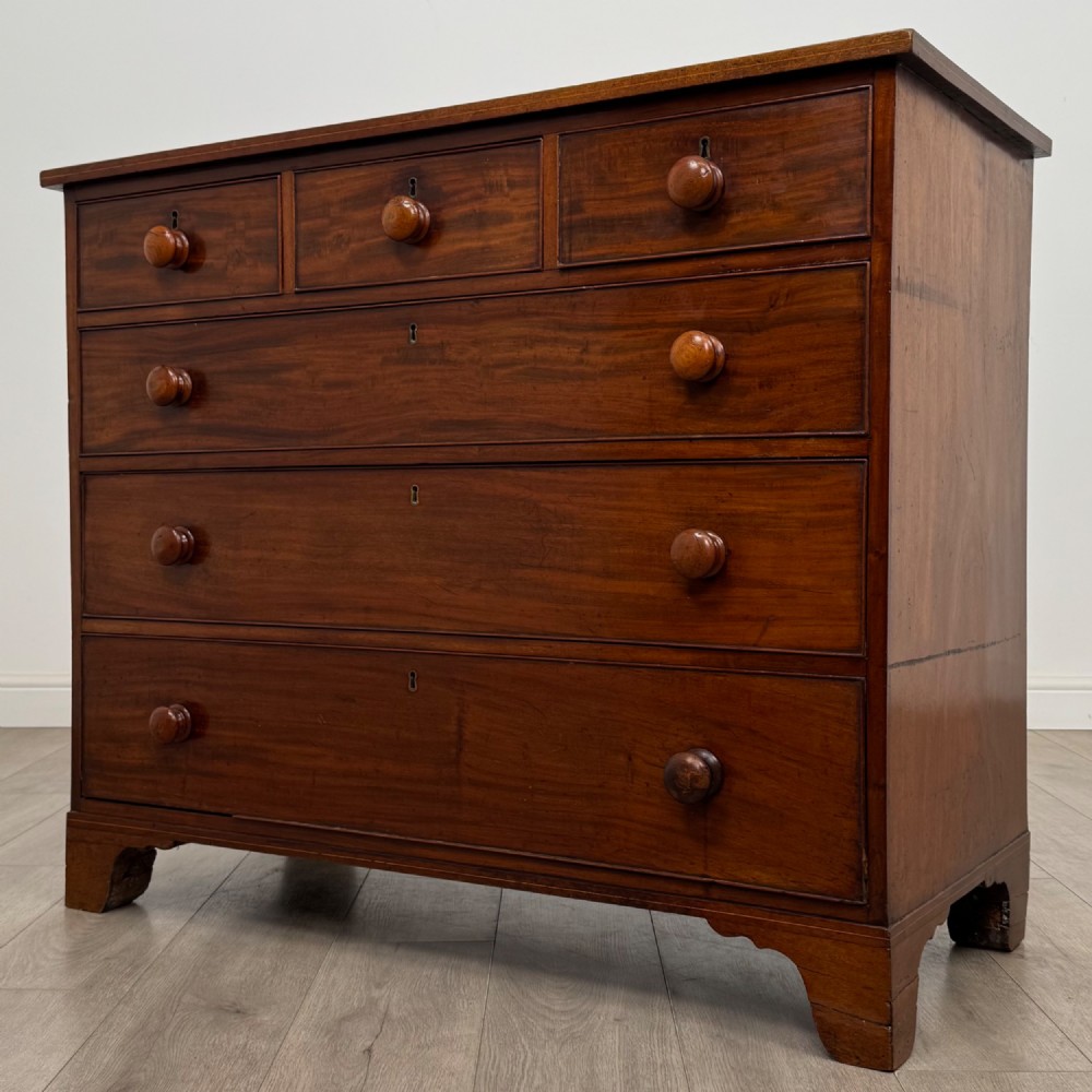 Antique 19th Century Victorian Mahogany Chest Of Drawers View II