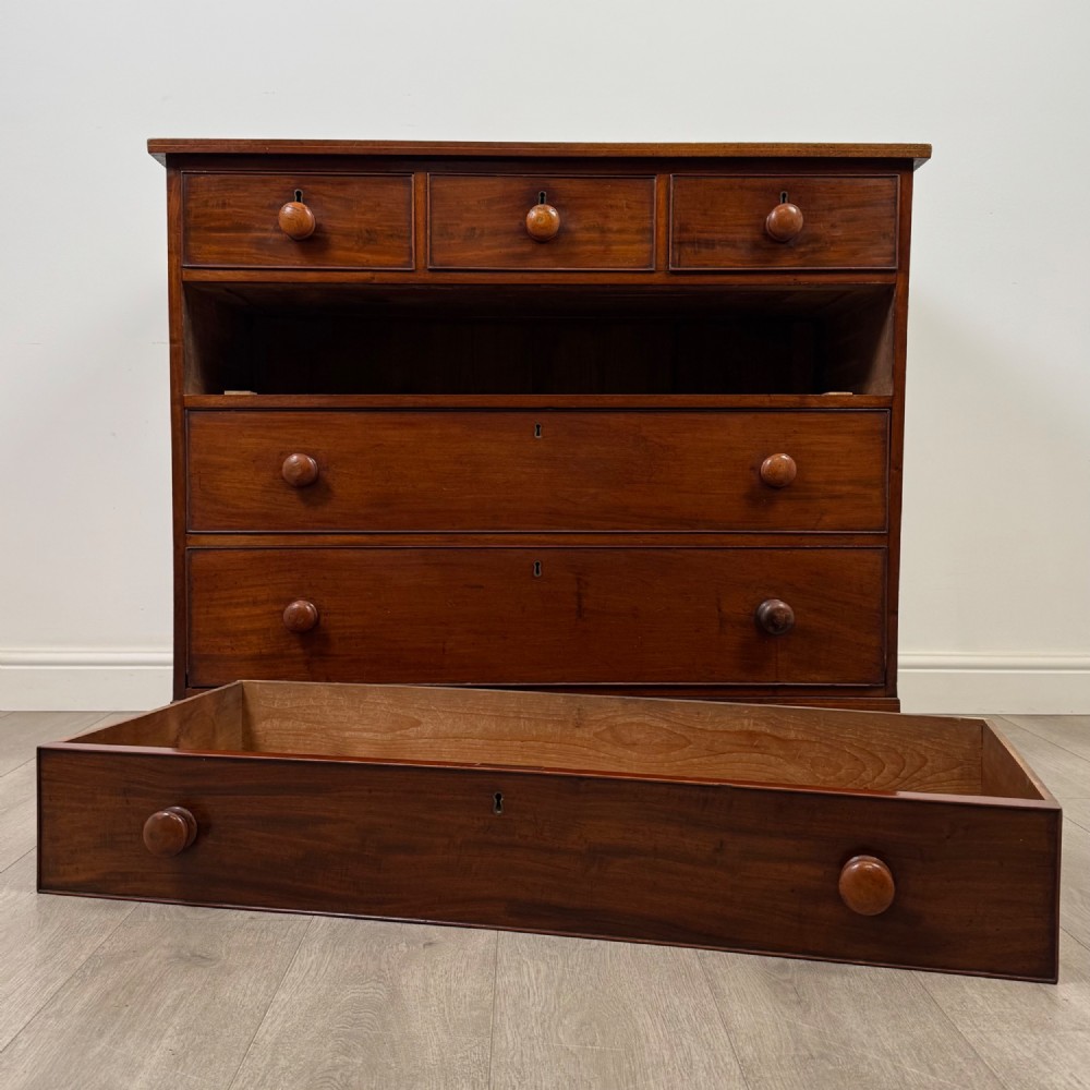 Antique 19th Century Victorian Mahogany Chest Of Drawers View X
