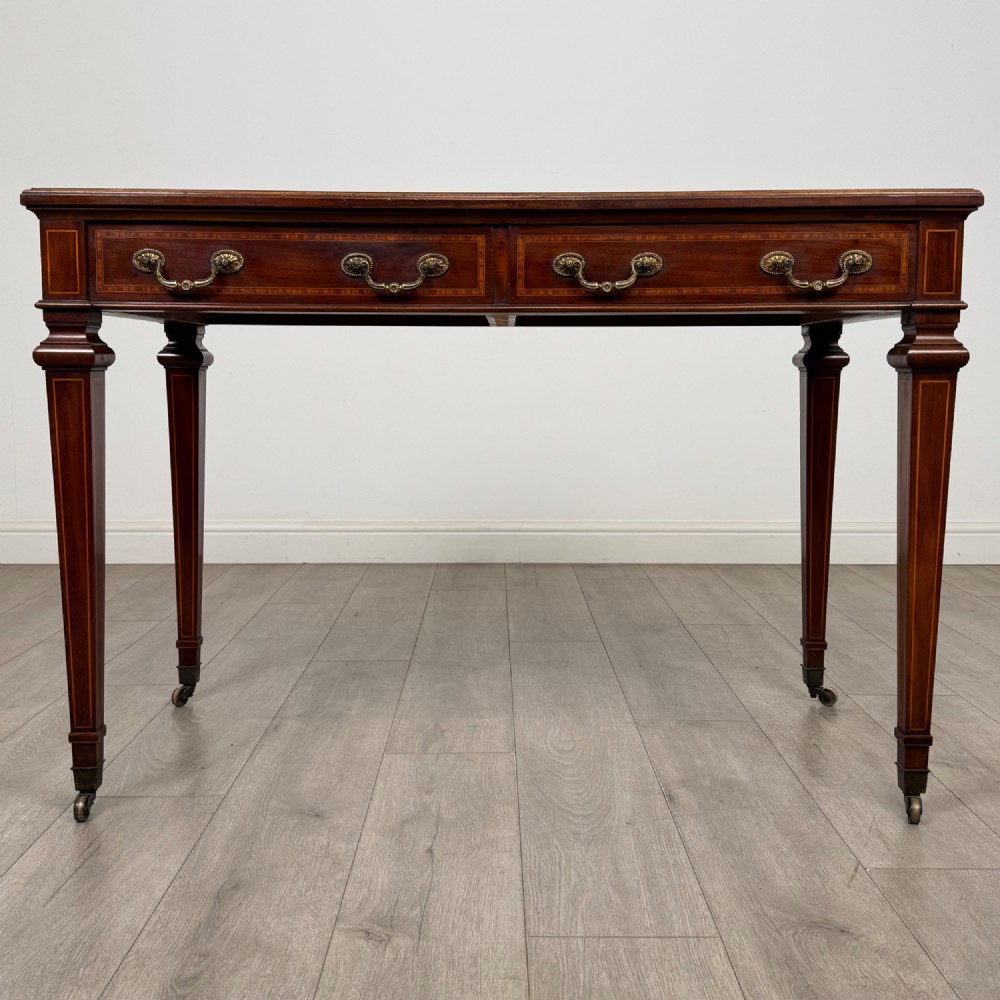 Antique 20th Century Edwardian Writing Table In Mahogany