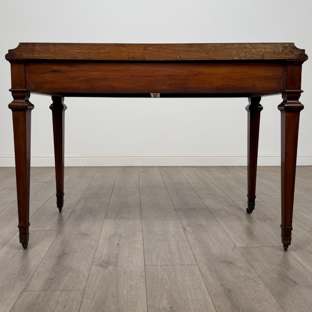 Antique 20th Century Edwardian Writing Table In Mahogany View V