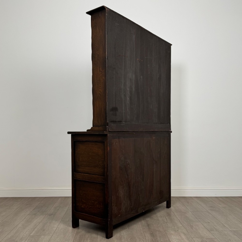 Antique 20th Century Good Quality Welsh Dresser In Oak View V