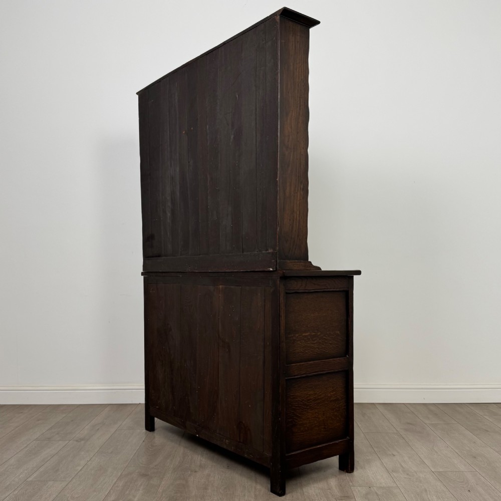 Antique 20th Century Good Quality Welsh Dresser In Oak View VII