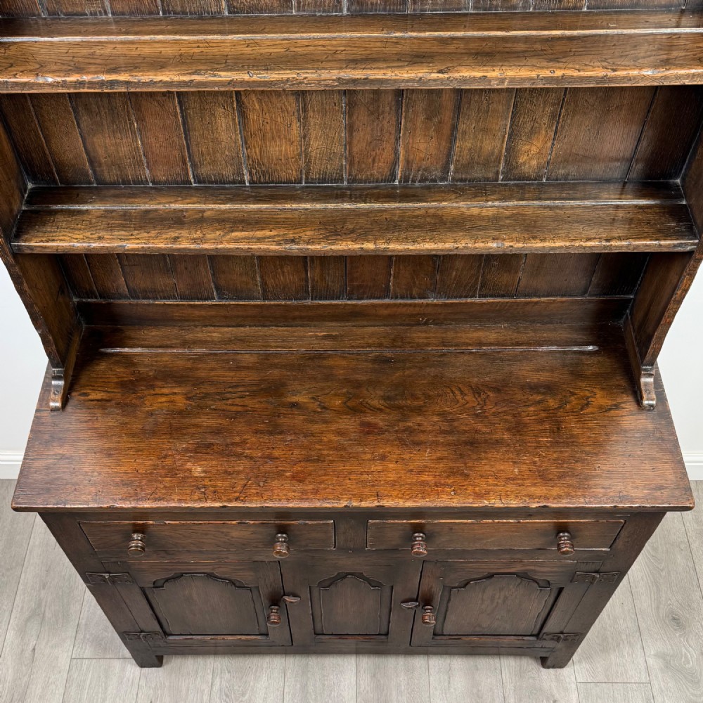 Antique 20th Century Good Quality Welsh Dresser In Oak View X