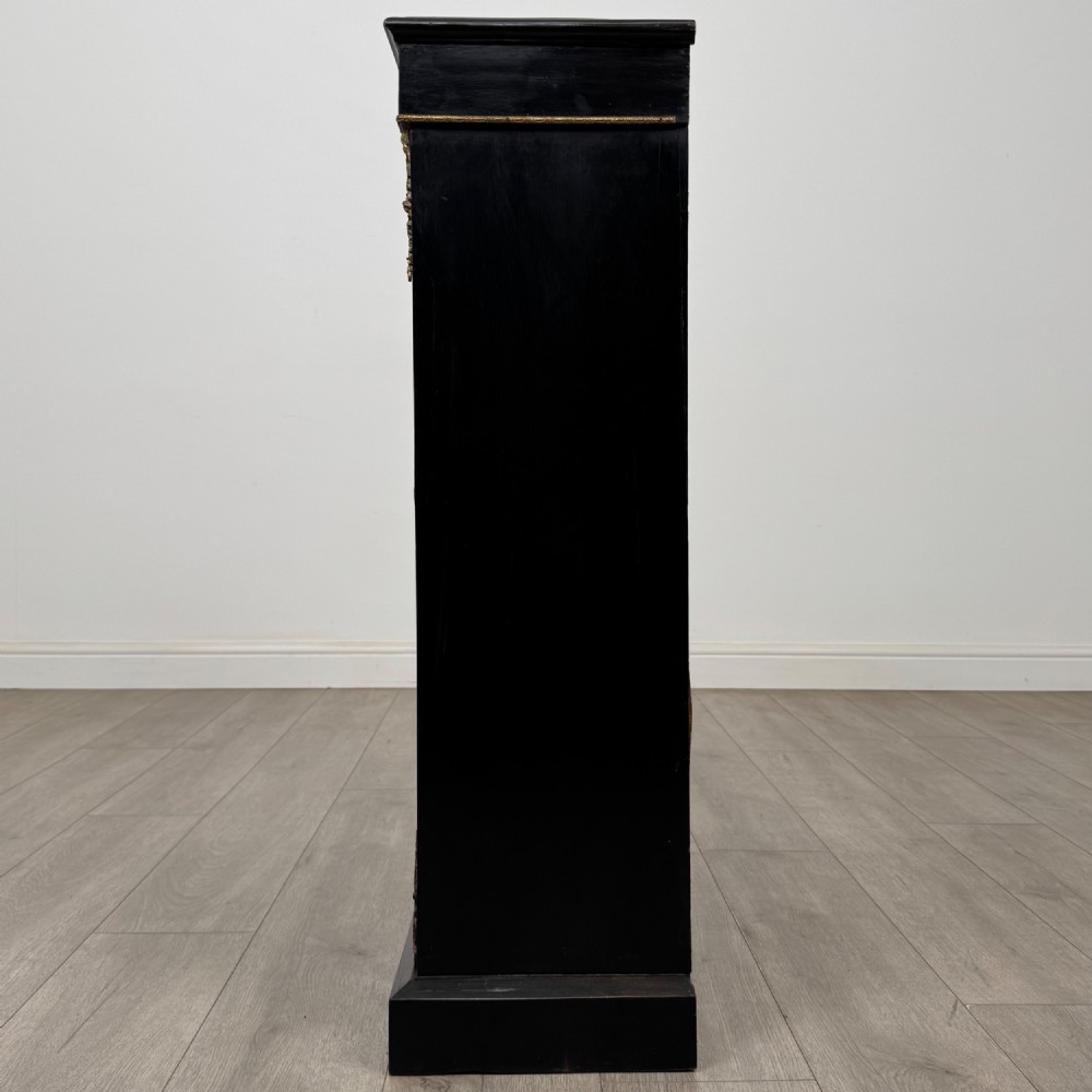 Antique 19th Century Ebonised Victorian Pier Cabinet View IV