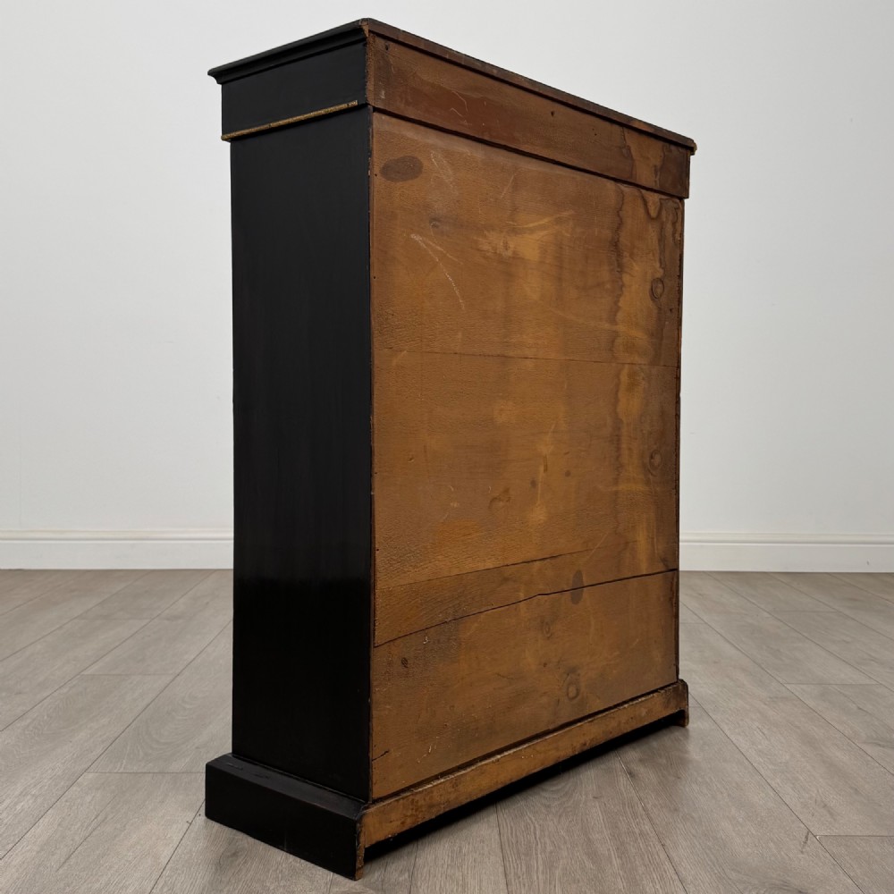 Antique 19th Century Ebonised Victorian Pier Cabinet View V