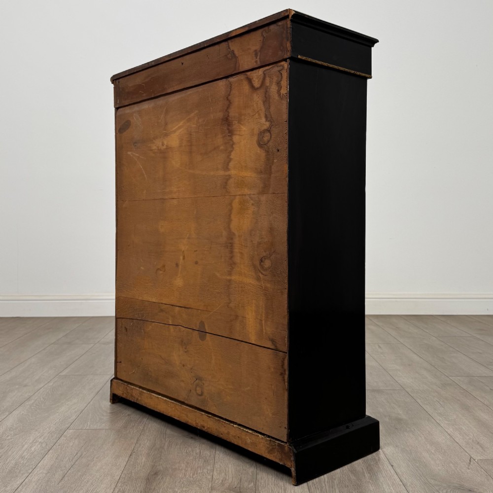 Antique 19th Century Ebonised Victorian Pier Cabinet View VII