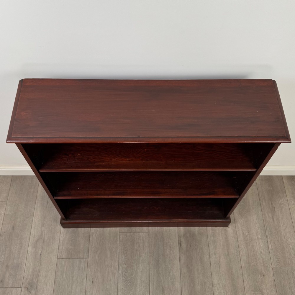 Antique 20th Century Open Bookcase In Mahogany View X