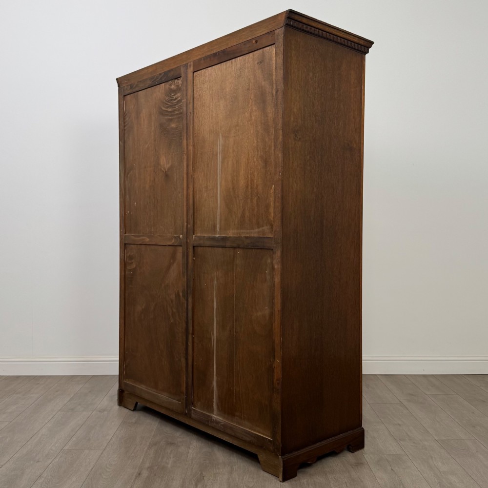 Antique 20th Century Art Deco Oak Wardrobe By Wrighton View VII